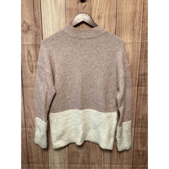 AD Adyson Parker Small sweater white pink 2% wool color block - Picture 2 of 7